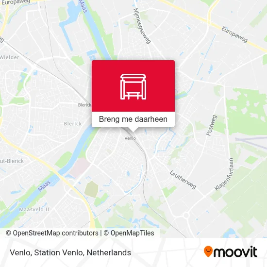 Venlo, Station Venlo kaart