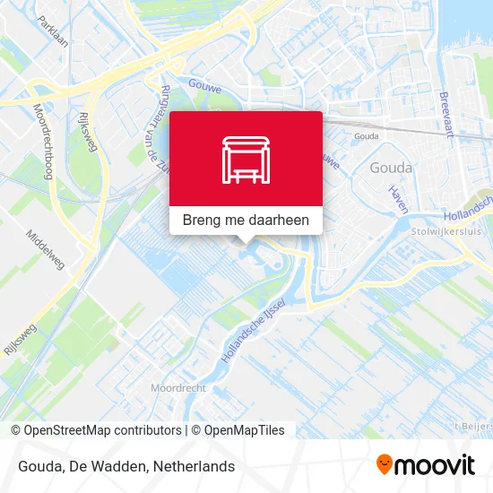 Gouda, De Wadden kaart