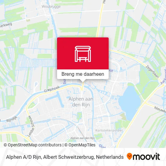 Alphen A / D Rijn, Albert Schweitzerbrug kaart