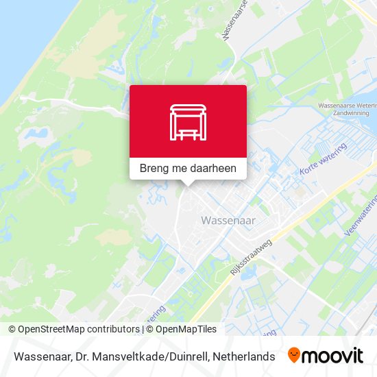 Wassenaar, Dr. Mansveltkade / Duinrell kaart