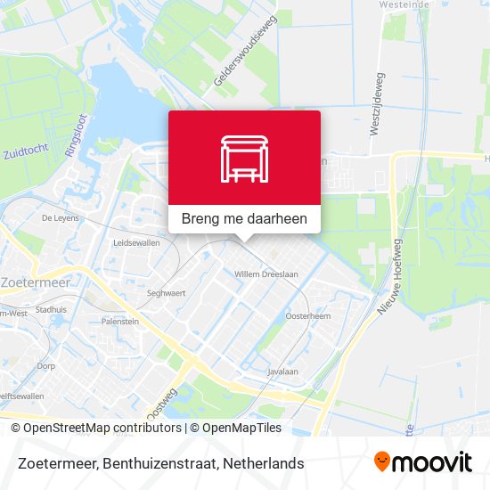Zoetermeer, Benthuizenstraat kaart