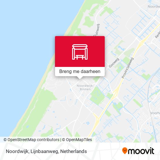 Noordwijk, Lijnbaanweg kaart