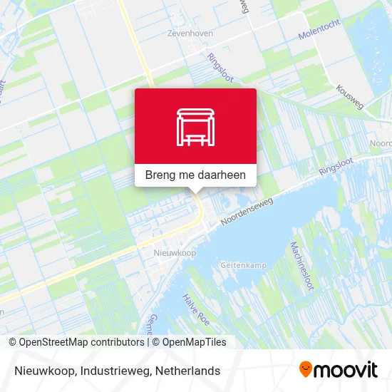 Nieuwkoop, Industrieweg kaart