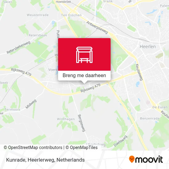 Kunrade, Heerlerweg kaart