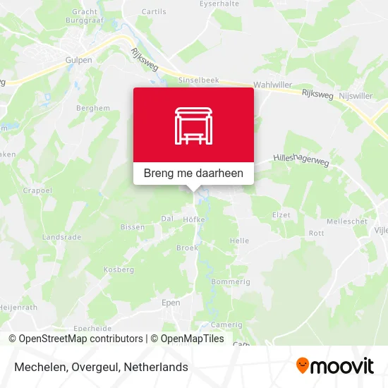 Mechelen, Overgeul kaart