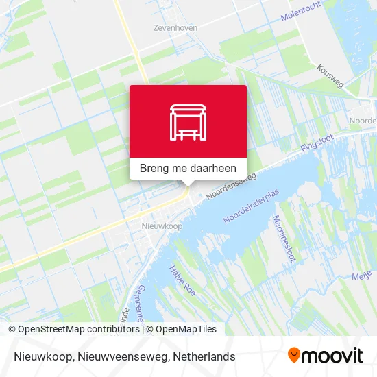 Nieuwkoop, Nieuwveenseweg kaart