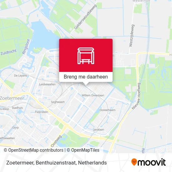 Zoetermeer, Benthuizenstraat kaart