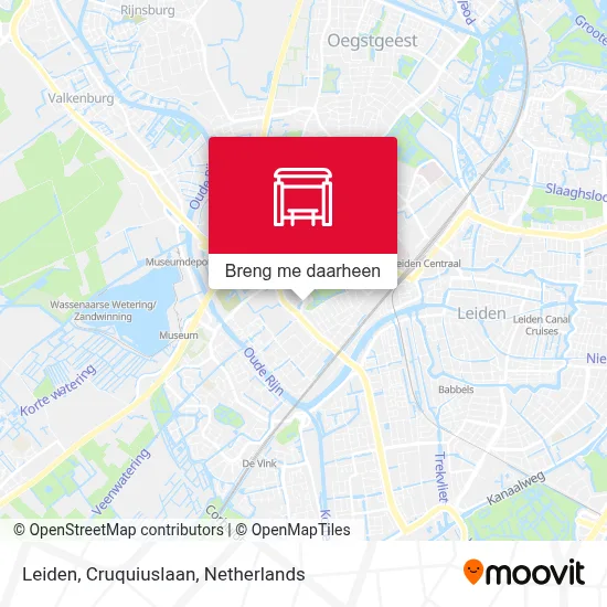 Leiden, Cruquiuslaan kaart