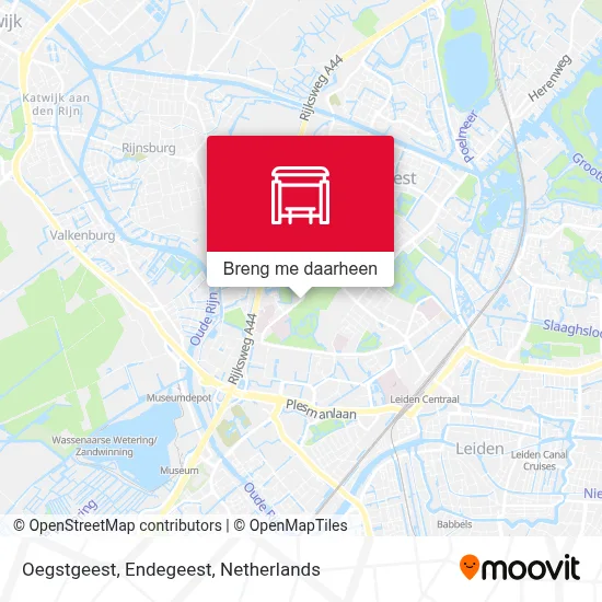 Oegstgeest, Endegeest kaart