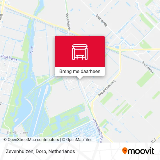 Zevenhuizen, Dorp kaart