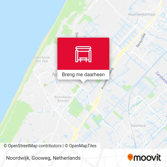 Noordwijk, Gooweg kaart