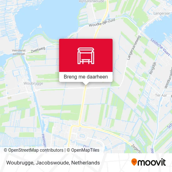 Woubrugge, Jacobswoude kaart