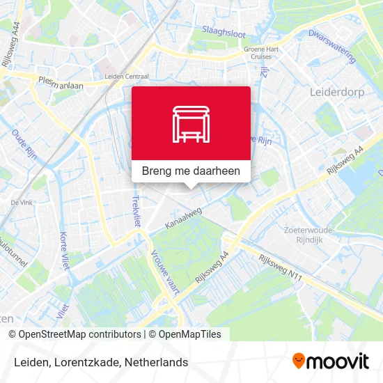 Leiden, Lorentzkade kaart