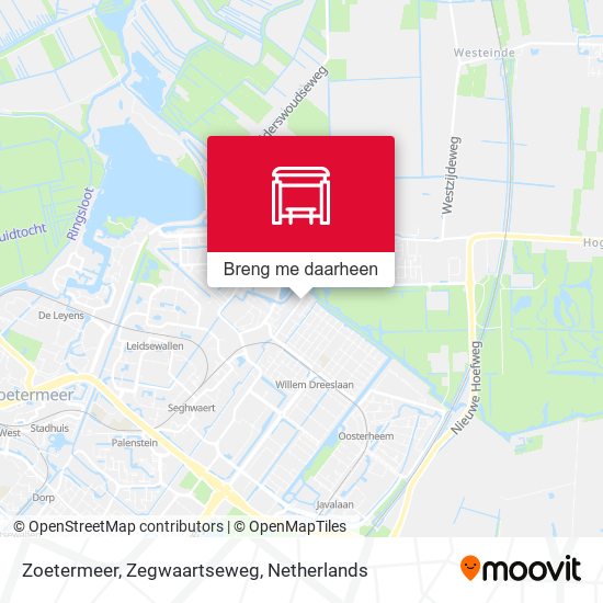 Zoetermeer, Zegwaartseweg kaart