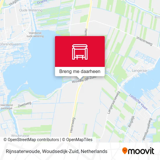 Rijnsaterwoude, Woudsedijk-Zuid kaart