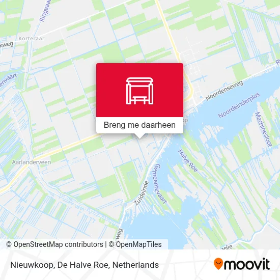 Nieuwkoop, De Halve Roe kaart