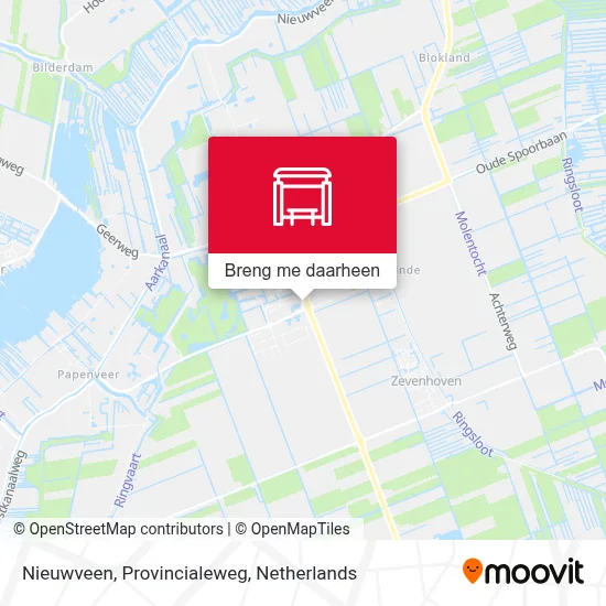 Nieuwveen, Provincialeweg kaart