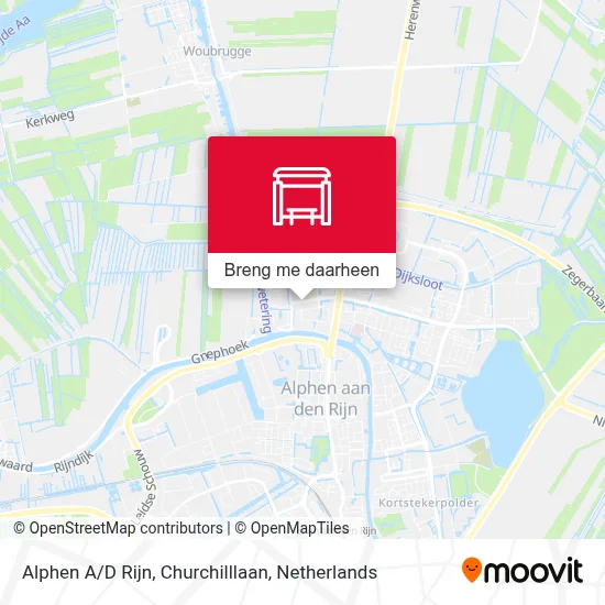 Alphen A/D Rijn, Churchilllaan kaart