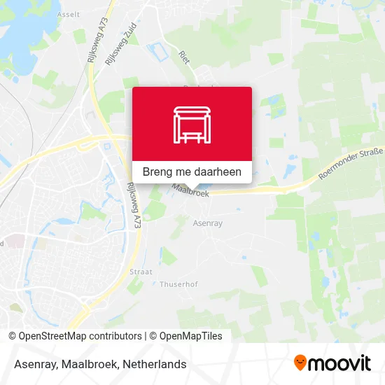 Asenray, Maalbroek kaart