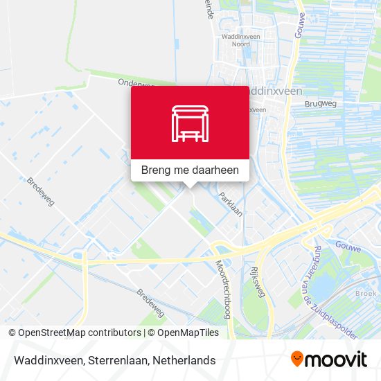 Waddinxveen, Sterrenlaan kaart