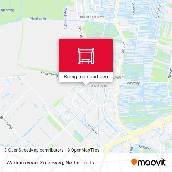 Waddinxveen, Sniepweg kaart