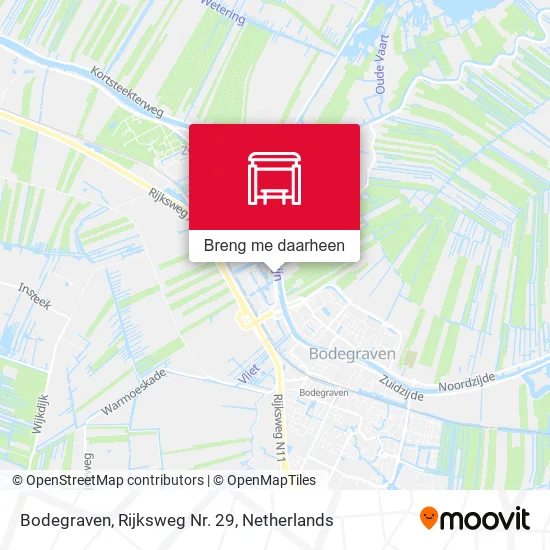 Bodegraven, Rijksweg Nr. 29 kaart