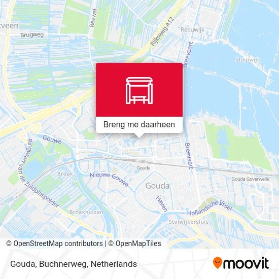 Gouda, Buchnerweg kaart