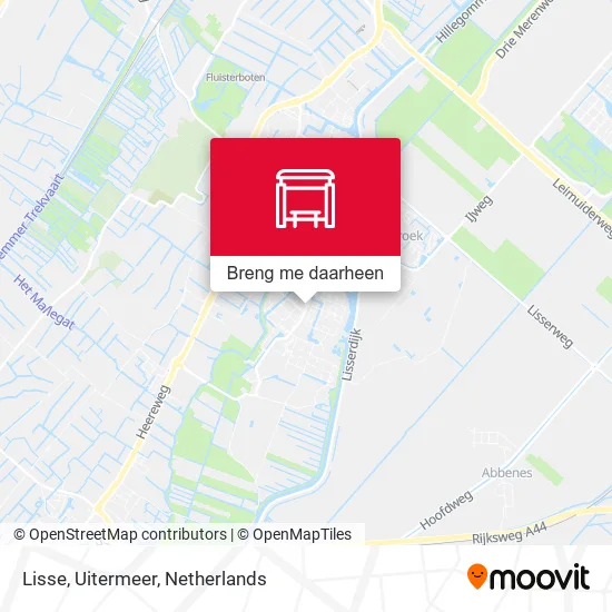 Lisse, Uitermeer kaart