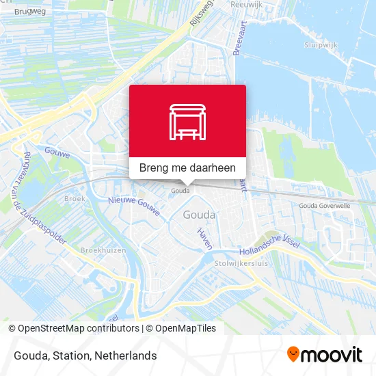 Gouda, Station kaart