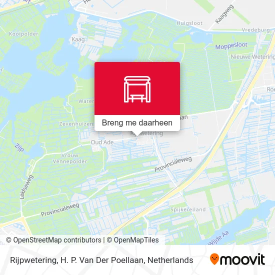 Rijpwetering, H. P. Van Der Poellaan kaart