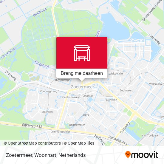 Zoetermeer, Woonhart kaart