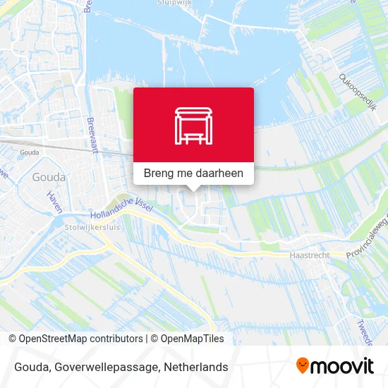 Gouda, Goverwellepassage kaart