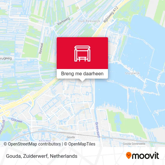 Gouda, Zuiderwerf kaart