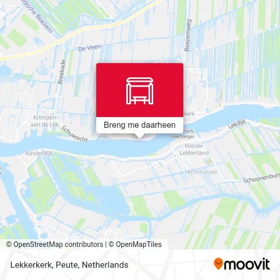 Lekkerkerk, Peute kaart