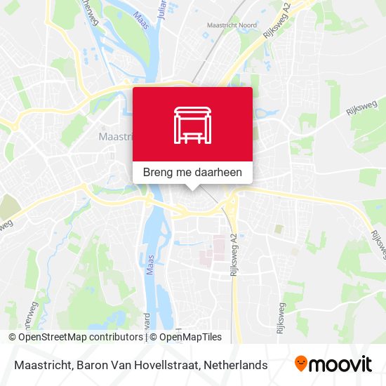 Maastricht, Baron Van Hovellstraat kaart