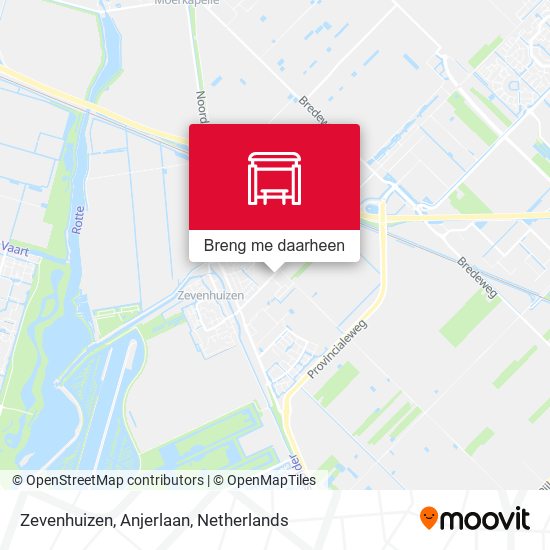 Zevenhuizen, Anjerlaan kaart