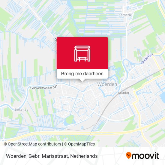 Woerden, Gebr. Marisstraat kaart