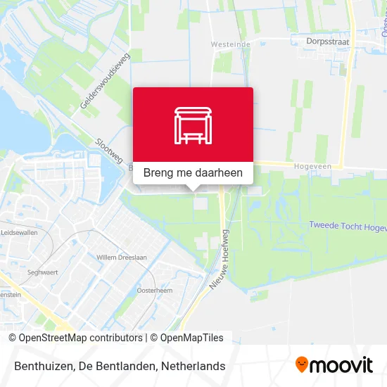 Benthuizen, De Bentlanden kaart