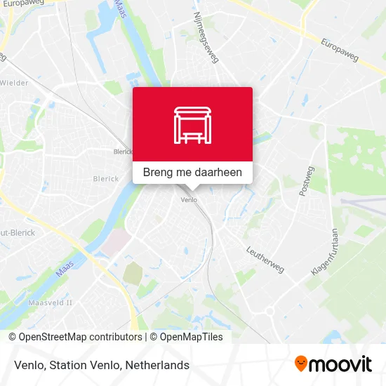 Venlo, Station Venlo kaart