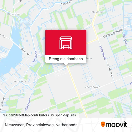 Nieuwveen, Provincialeweg kaart