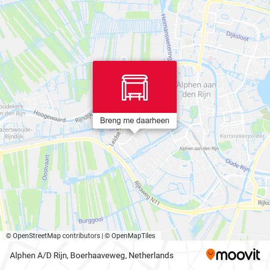 Alphen A/D Rijn, Boerhaaveweg kaart