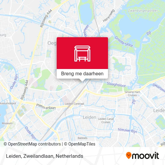 Leiden, Zweilandlaan kaart