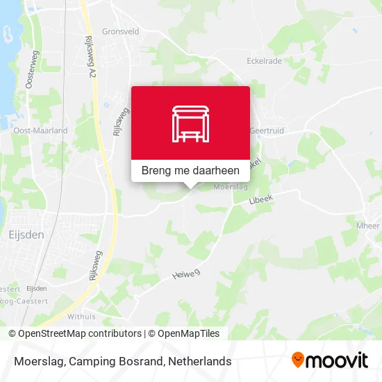 Moerslag, Camping Bosrand kaart