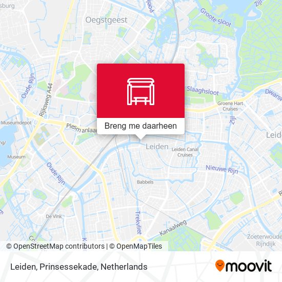 Leiden, Prinsessekade kaart