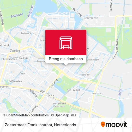 Zoetermeer, Franklinstraat kaart
