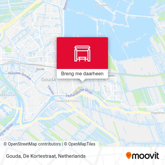 Gouda, De Kortestraat kaart