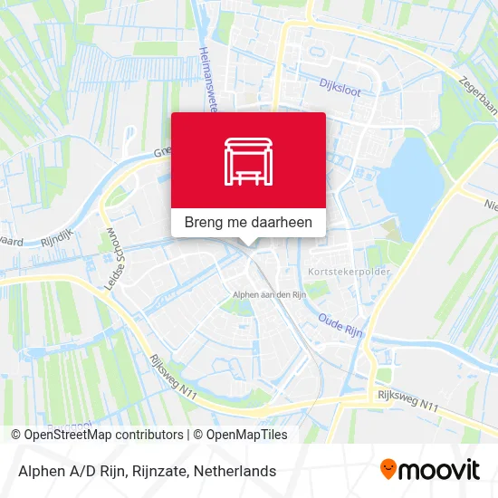 Alphen A/D Rijn, Rijnzate kaart
