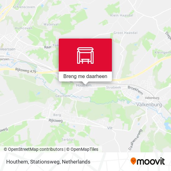 Houthem, Stationsweg kaart
