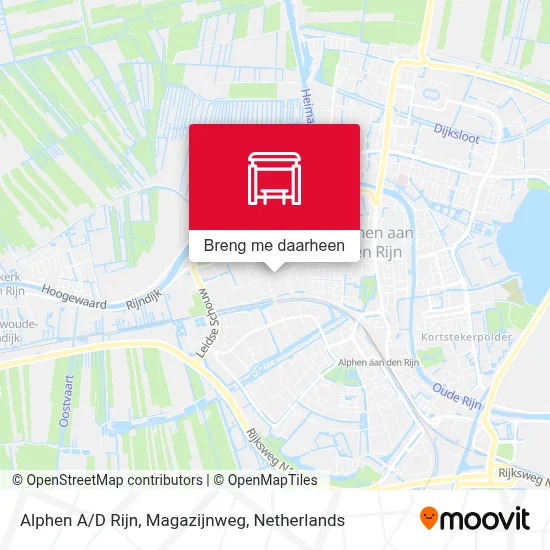 Alphen A/D Rijn, Magazijnweg kaart