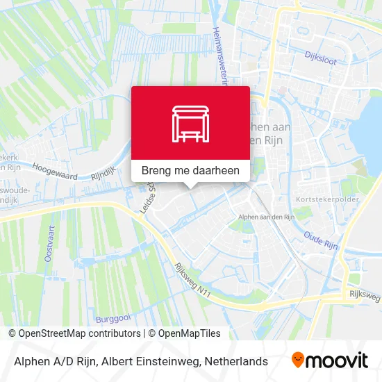 Alphen A / D Rijn, Albert Einsteinweg kaart